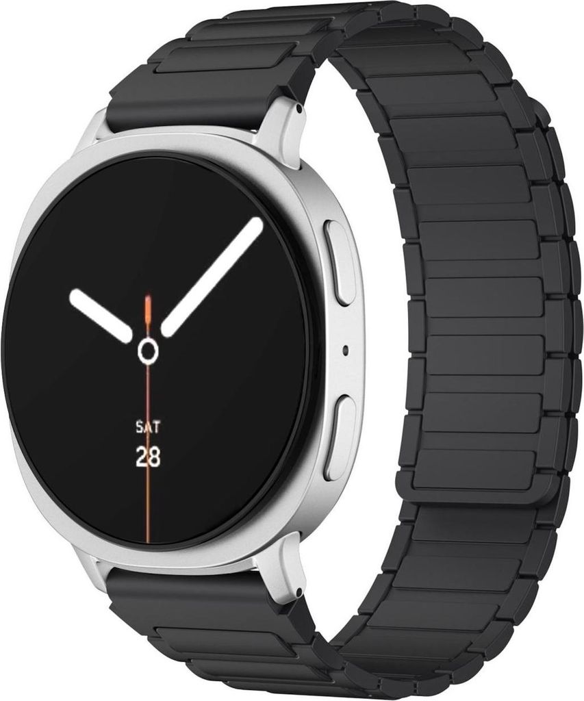 Magnetisches Silikon Armband für Samsung Galaxy Watch 8 / 8 Classic I - Design Schwarz
