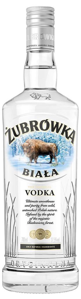 Zubrowka Biala Vodka křišťálově čistá jemně rafinovaná Obrázek produktu 