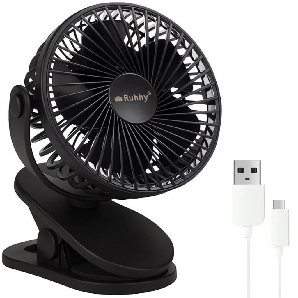 Ventilatore cordless nero Ruhhy 25567 Immagine del prodotto 