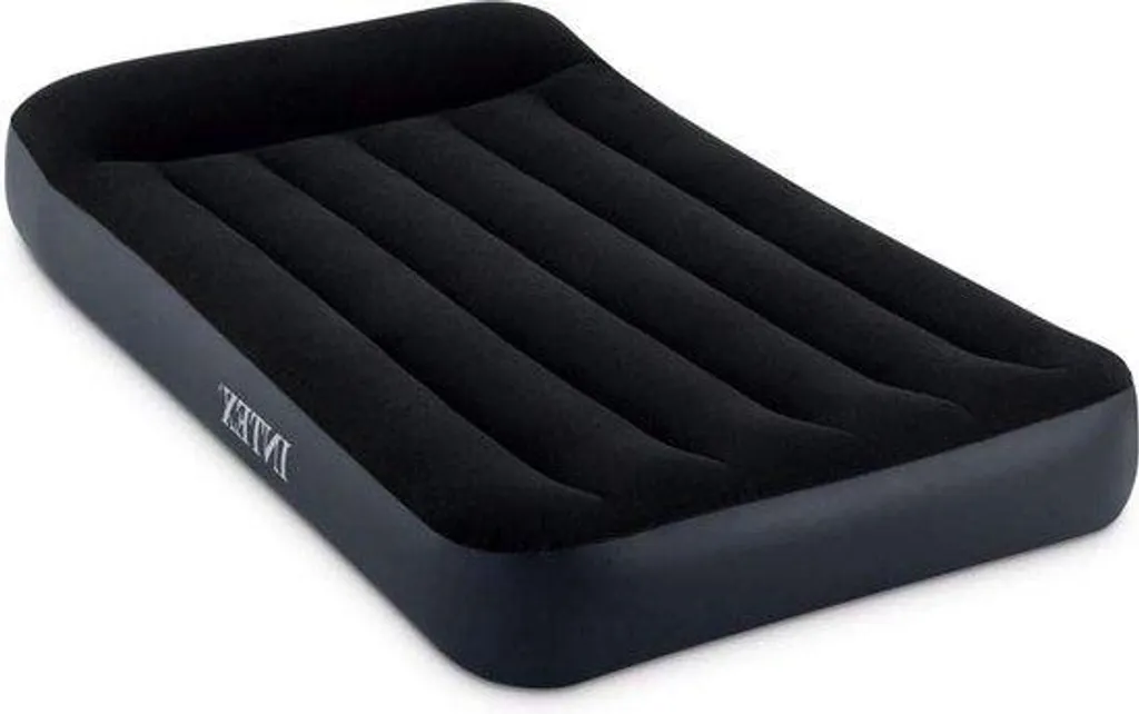 Lit d'appoint gonflable 1 place Intex avec revêtement velours doux