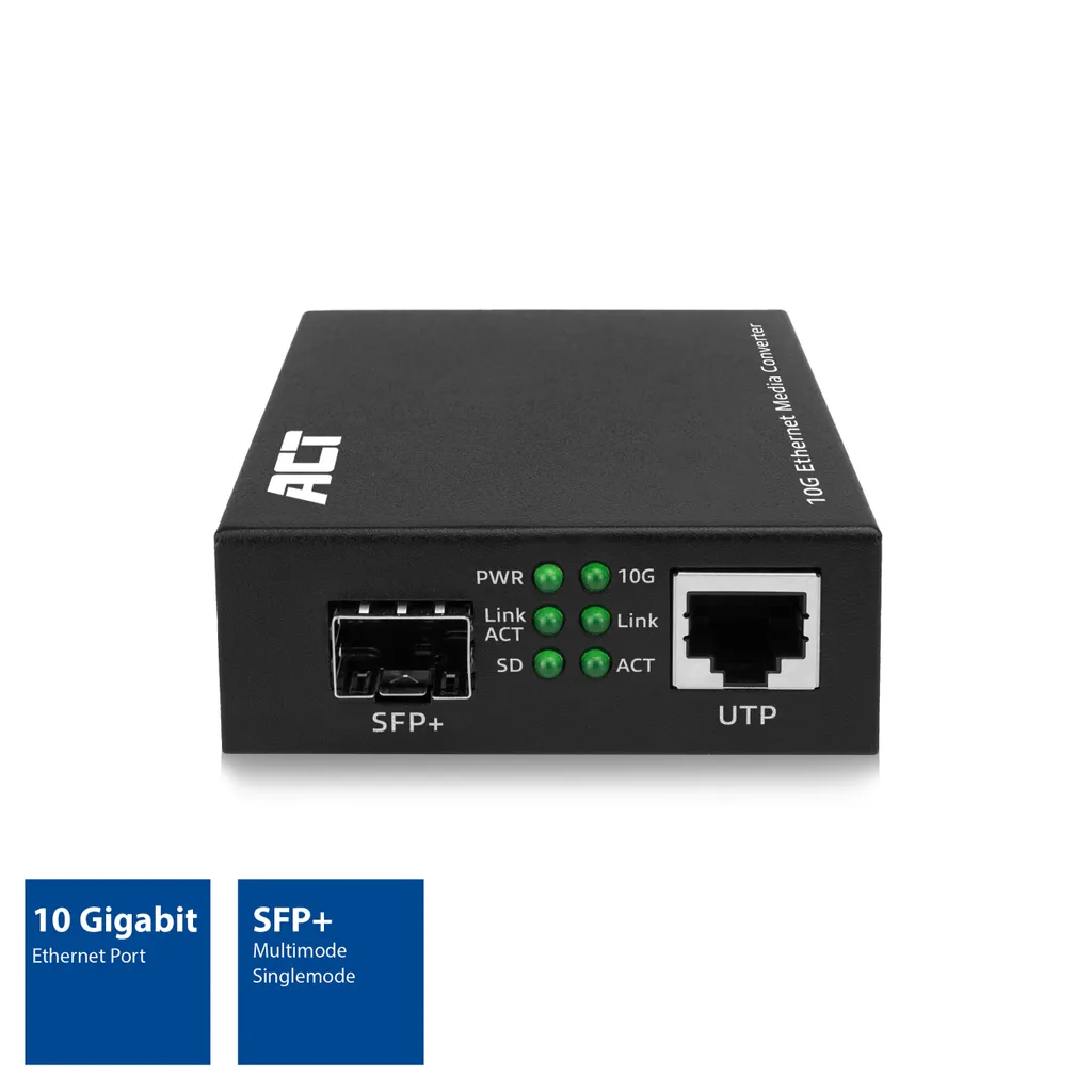 Convertisseur Ethernet 10G ACT AC4455 pour Extension Fibre et Stockage NAS