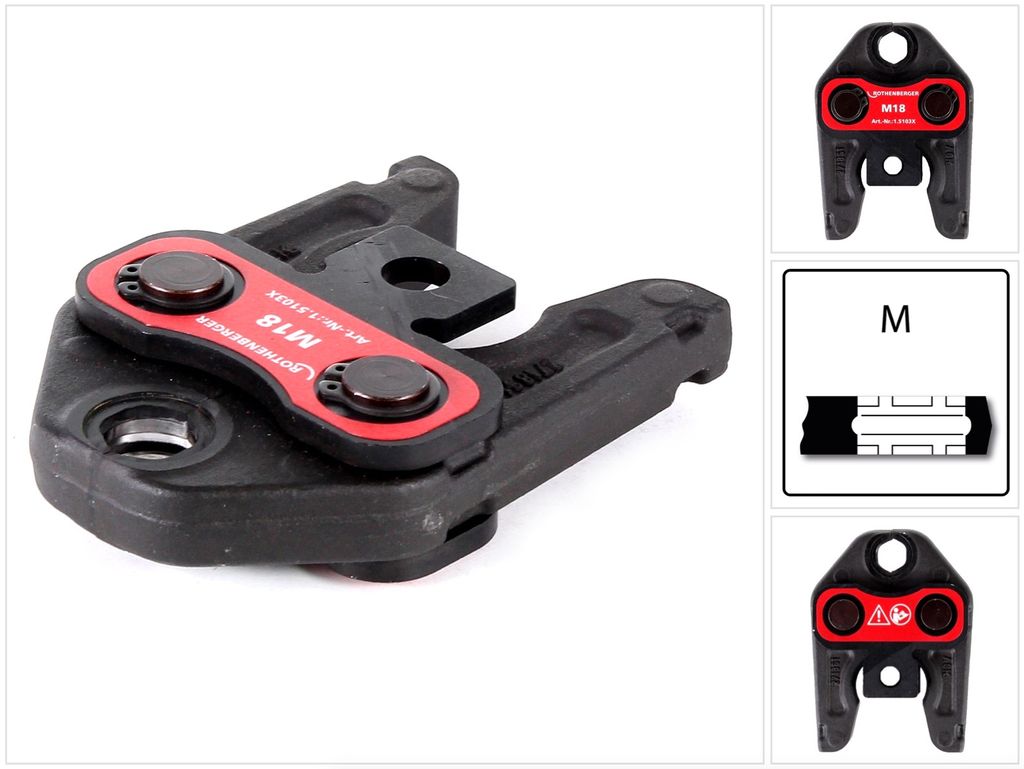 Rothenberger Pressbacken mit Presskontur M 18 mm