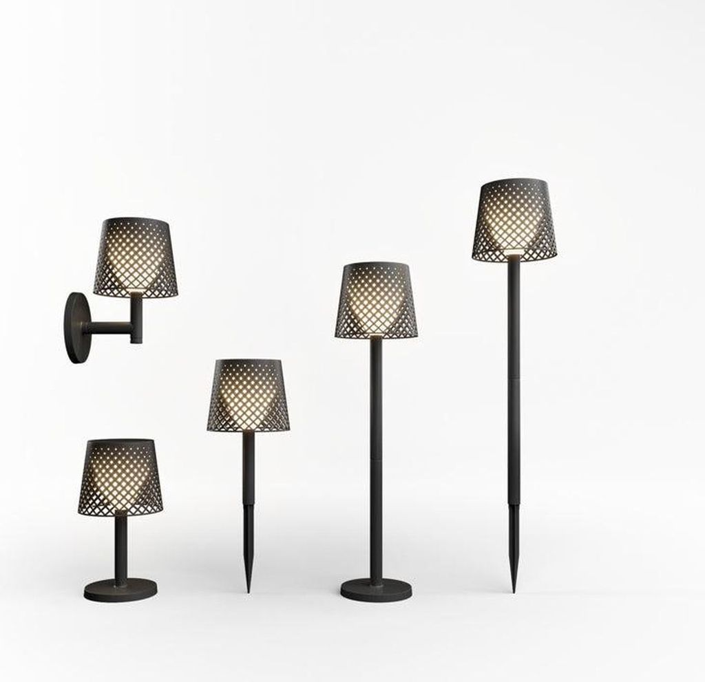 LED Außenleuchte Akku Solar 5-in-1 mit Erdspieß Wandhalterung Tischgestell Dämmerungssensor kabellos IP65 Gartenlampe Außenlampe