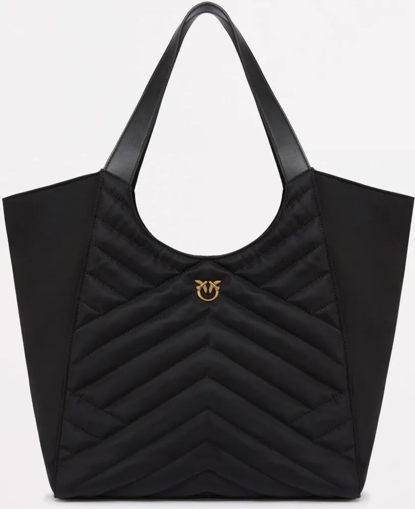 Sac à main Pinko Puzzle Noir Recycle - Design Géométrique et Durable
