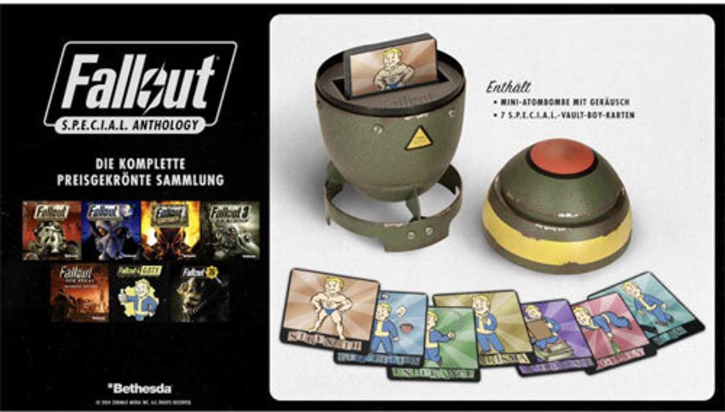 Fallout S.P.E.C.I.A.L. Anthology PC CiaB Sammlung in Atombomben-Design + Sound
