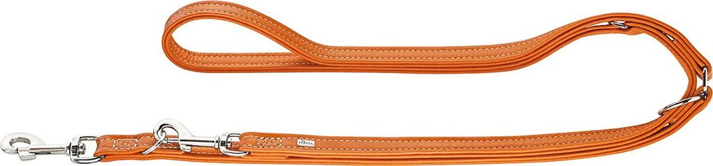 Hunter Verst. Führleine Cannes 15/200 orange, Leder