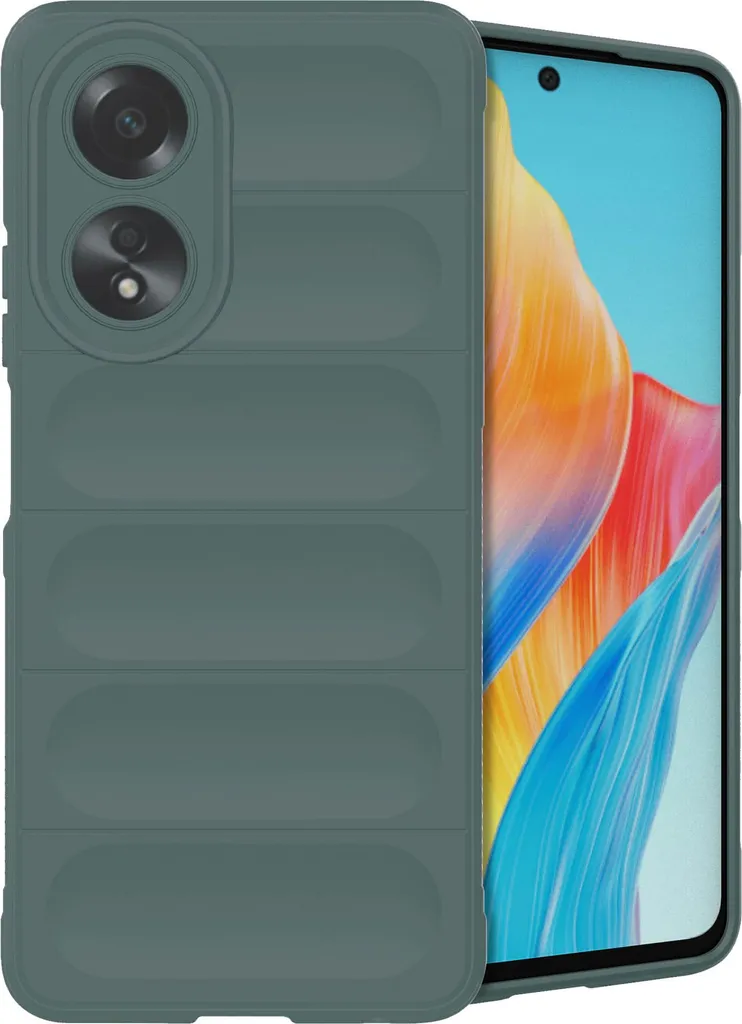 Cover imoshion EasyGrip per Oppo A58 Verde - Protezione Shockproof