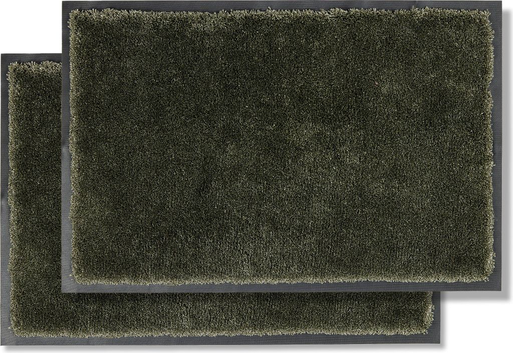 Astra Fußmatte für Innen LAVA 2ER SET Grün 60 x 80 cm