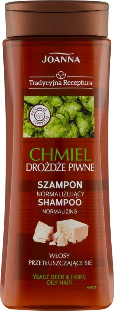 JOANNA Tradycyjna Receptura Normalisierendes Shampoo für fettiges Haar Normalisierendes Shampoo für fettiges Haar Hopfen & Bierhefe 300ml