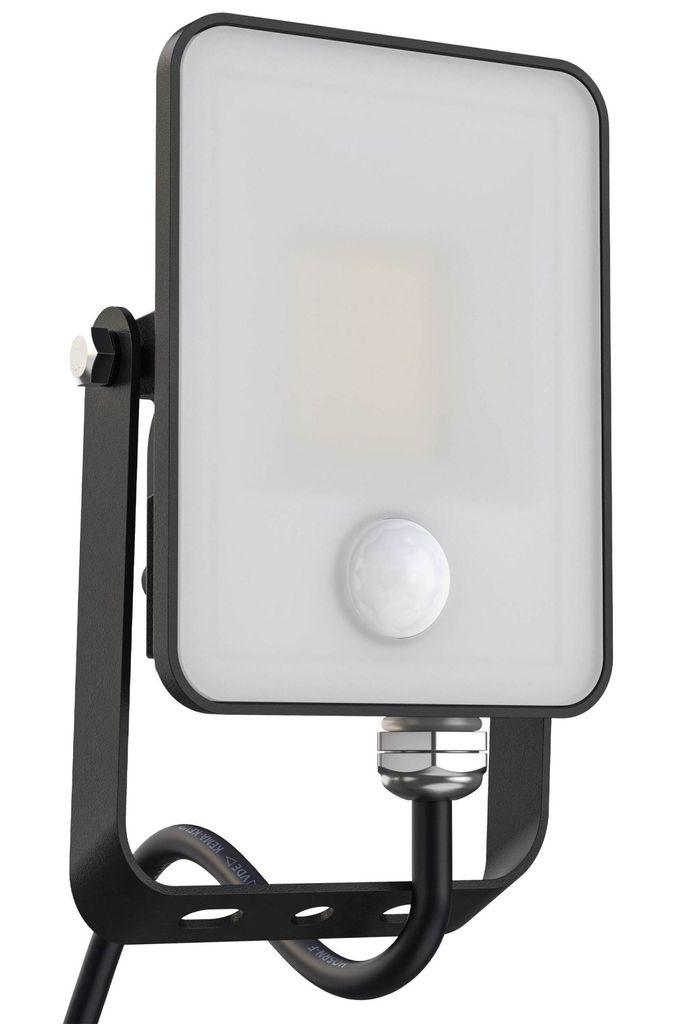 LED Flutlicht Strahler 800Lm 4000K 10W 230V Außenbeleuchtung mit Bewegungsmelder