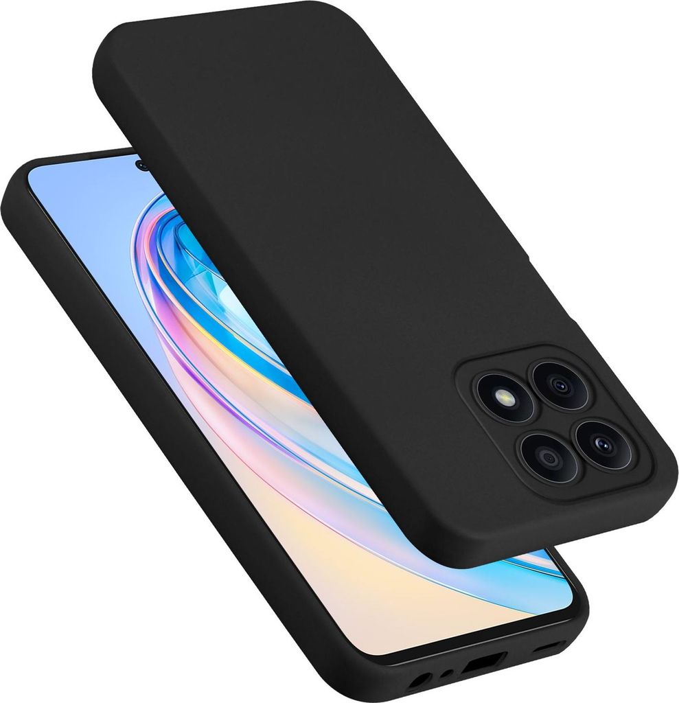 Cadorabo Hülle für Honor x8a Hülle Silikon Handyhülle Case aus flüssigem Silikon, Kratzfeste und stoßfeste Schutzhülle für Honor x8a