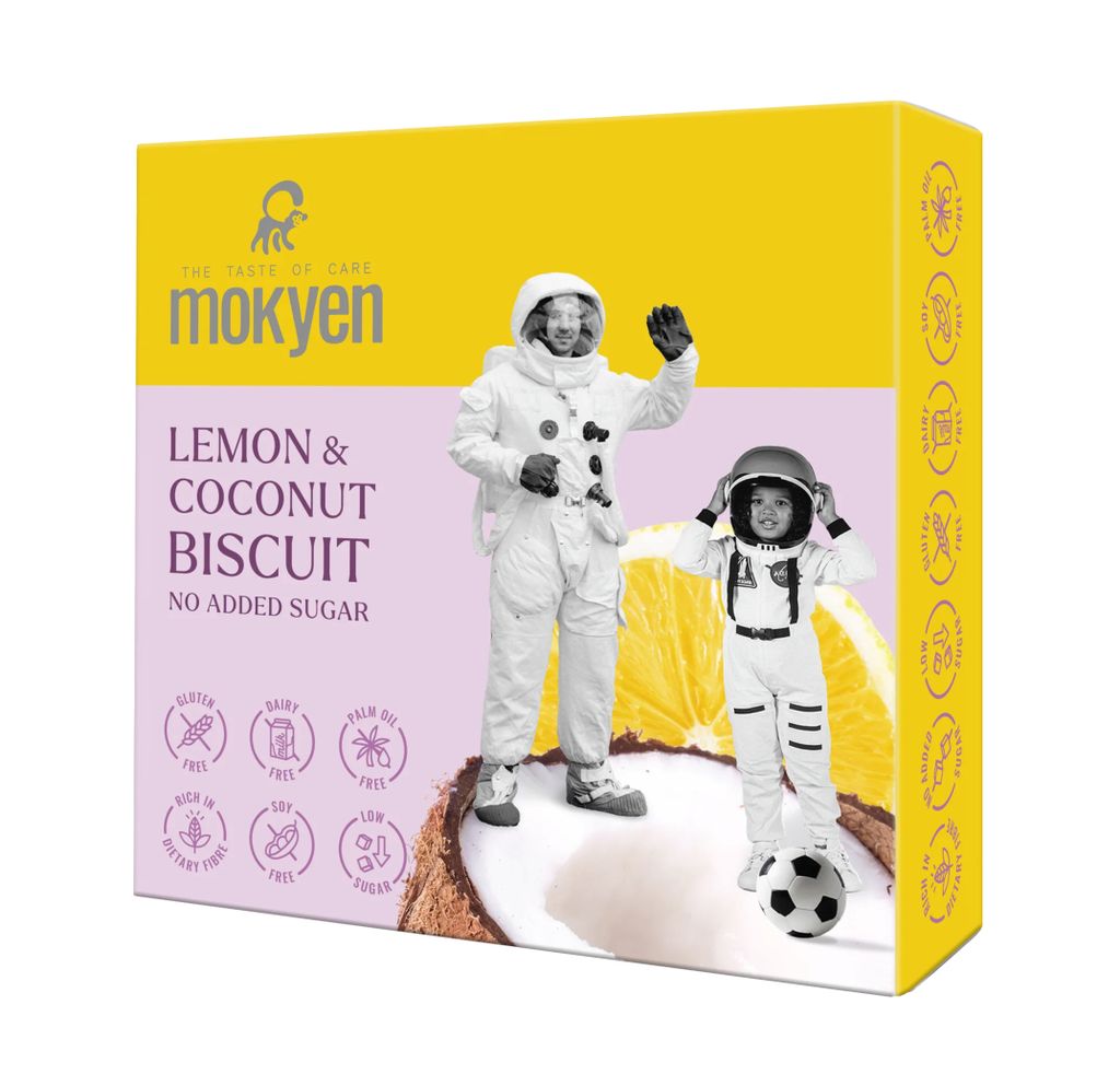 50 g Mokyen Zitronen-Kokoskekse mit Süßungsmitteln / glutenfrei / ohne Zuckerzusatz / milchfrei /