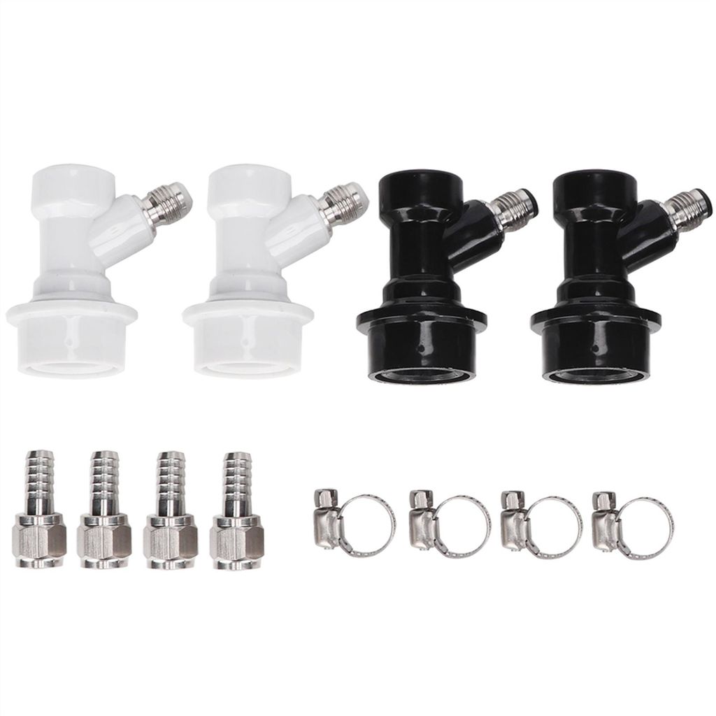 4PCS Gewinde Ball Lock Fass Armaturen Kunststoff Stecker Produktbild 
