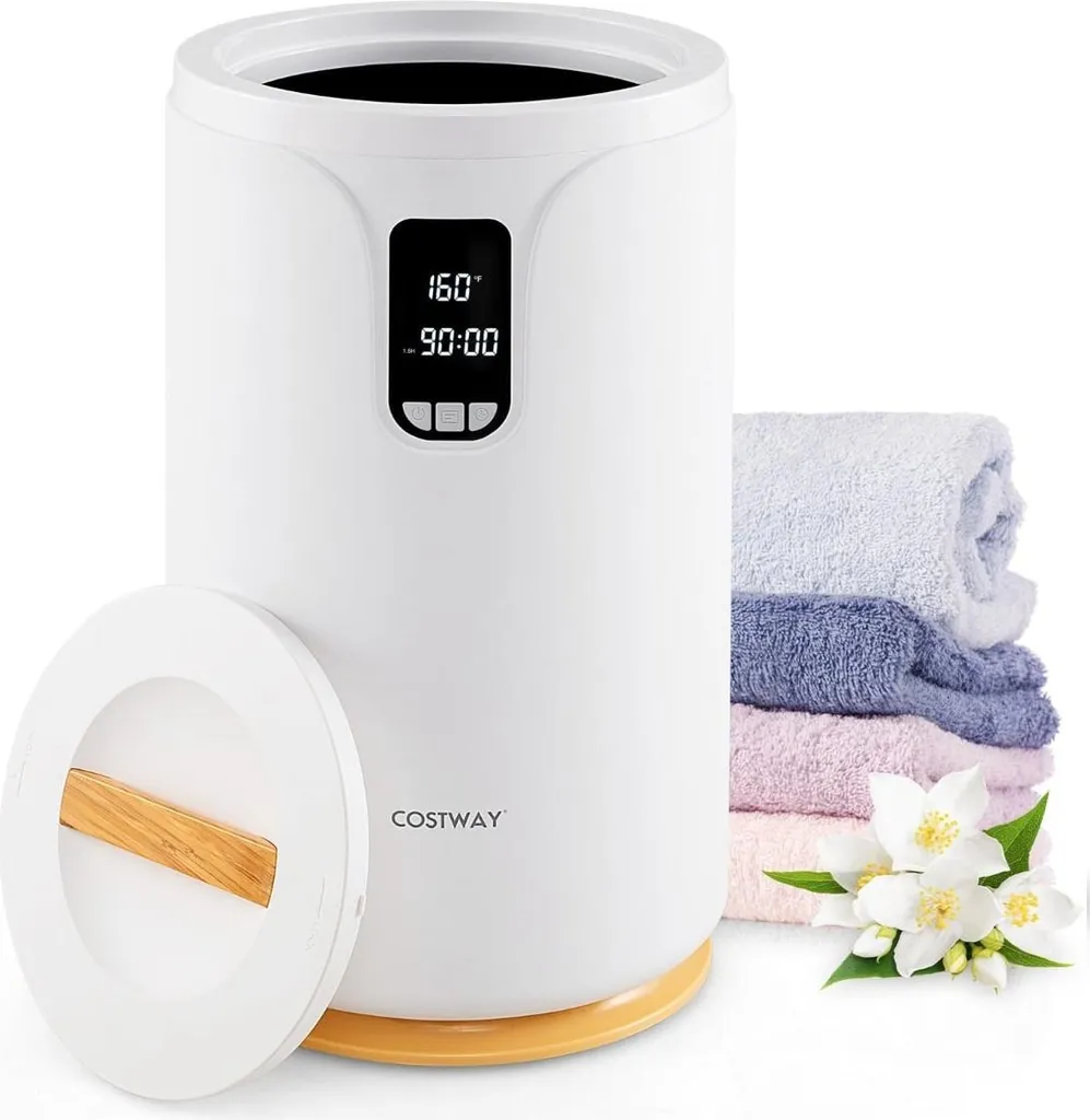 Chauffe-serviette 20L à chauffage rapide et éclairage LED d'ambiance Zen