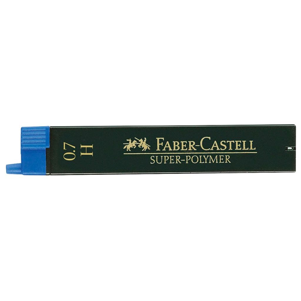 FABER-CASTELL SUPER-POLYMER Feinminen-Bleistiftminen schwarz H 0,7 mm, 12 St.
