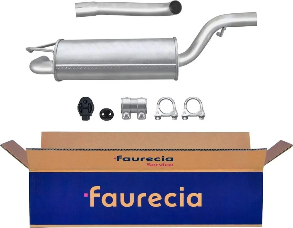 Silencieux central FAURECIA anti-bruit pour FORD FOCUS défectueuse