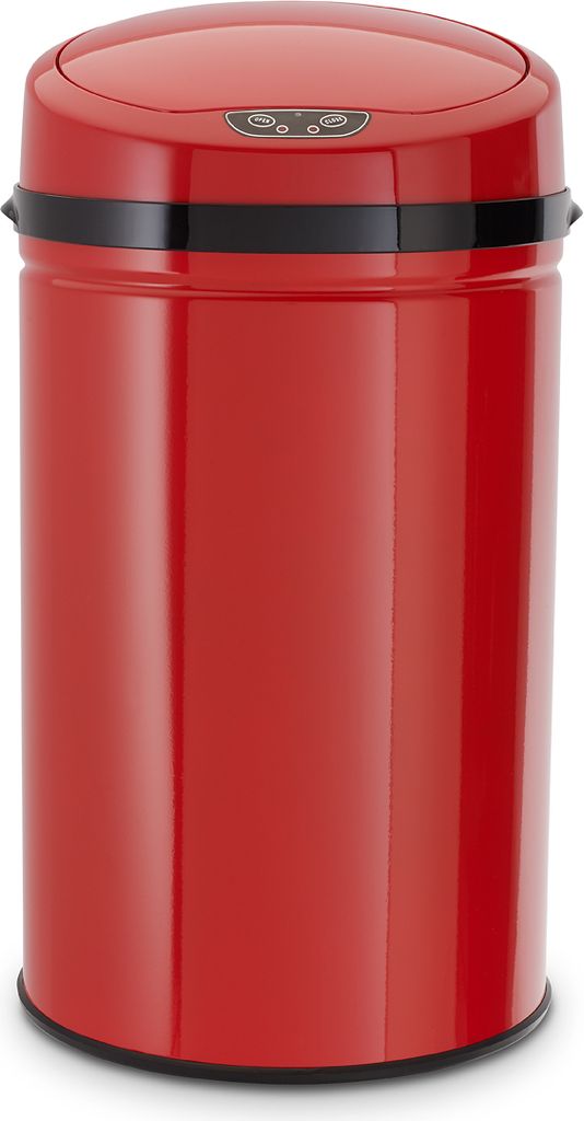 Echtwerk Abfalleimer mit Sensor 30L, Farbe:Rot Produktbild 