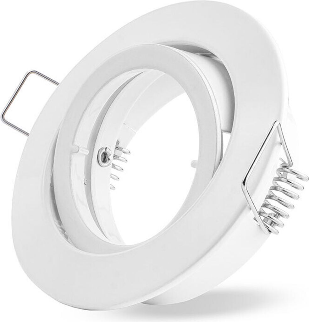 Inbouwspots, wit, kantelbaar, 68 mm, max. 50W, Productafbeelding 