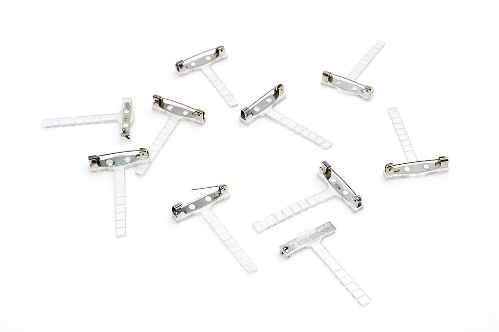 10 x Anstecknadel Anstecker Hochzeit Corsage Revers Clip Produktbild 