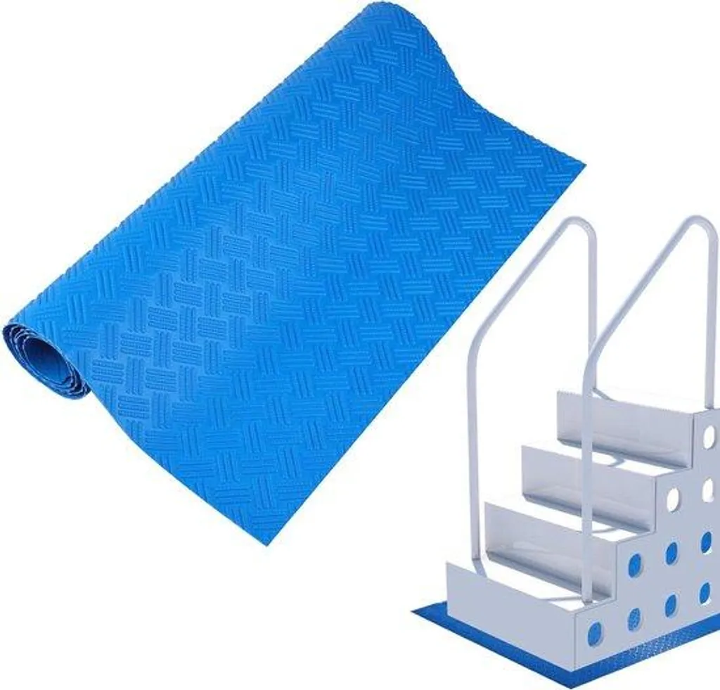 Coussin de sécurité pour échelle de piscine - Protection sol antidérapante
