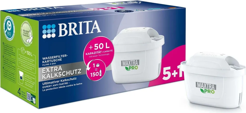 Filtri Brita MAXTRA PRO Extra Protezione 5+1 - Scelta Green e Anticalcare - 1