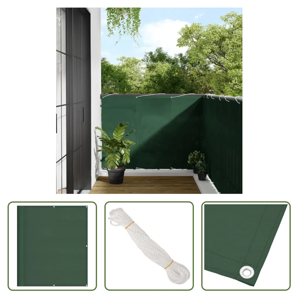 Frangivista Balcone 120x1000 cm Verde Scuro Oxford | Alta Qualità