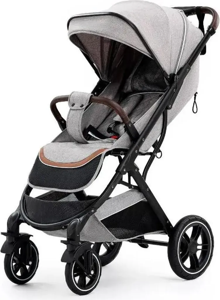 Poussette bébé de voyage A31 GRIS, poussette compacte aux roues antichocs