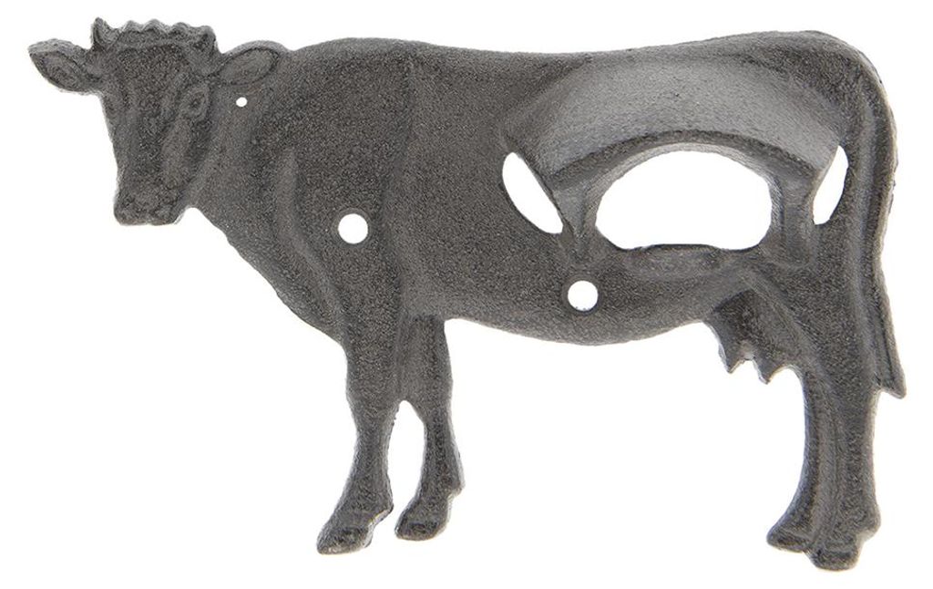 Clayre & Eef Flaschenöffner 16x3x10 cm Braun Eisen Kuh Produktbild 