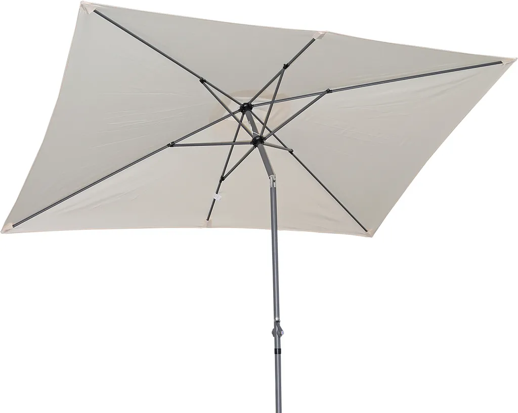 Grand Parasol Anti-UV 3x2m Inclinable pour Éviter le Soleil sur la Terrasse
