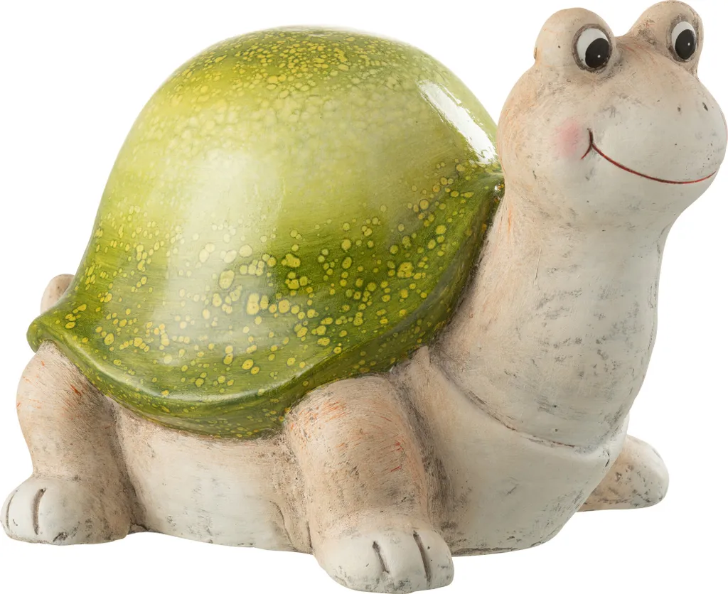 Tortue de Jardin Verte Mgo J-Line - Sculpture Résistante aux Intempéries