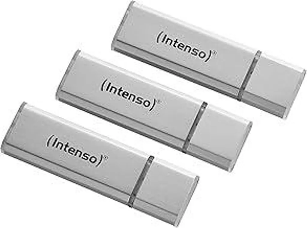 Tris Chiavette USB Intenso 32GB Alu Line - Robuste in Alluminio