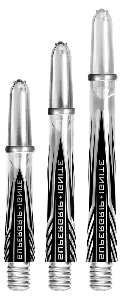 Supergrip Ignite Schäfte, transparent, 40 mm