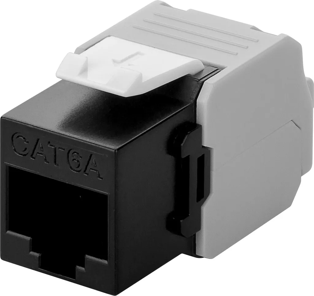 Modulo Keystone RJ45 CAT6a UTP Nero | Upgrade Rete Domestica 10 Gigabit