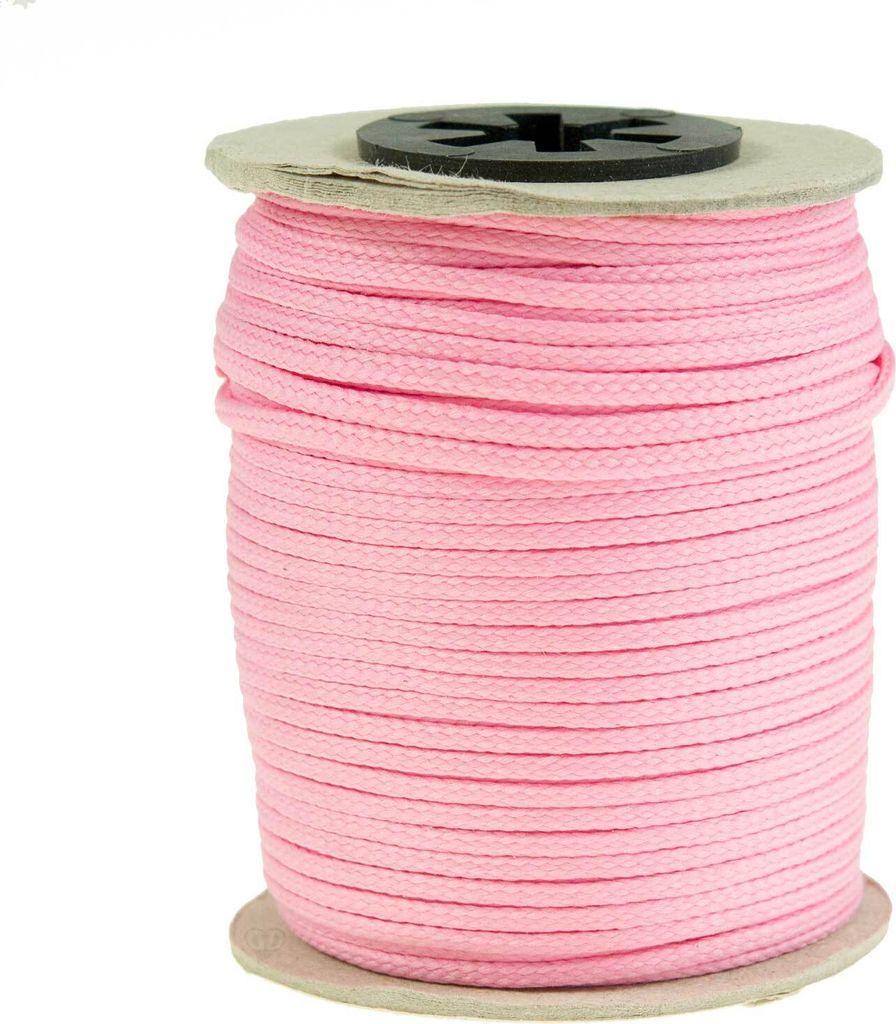 50 Meter Polyesterschnur Flechtschnur 2mm, 8-fach geflochten, Kumihimo Flechten