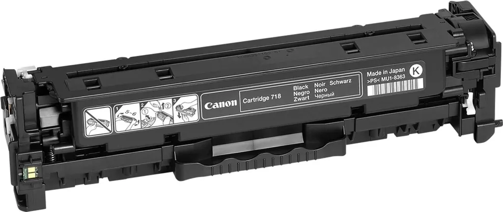 Toner Laser Canon 718 Noir Haute Performance pour Documents de Bureau