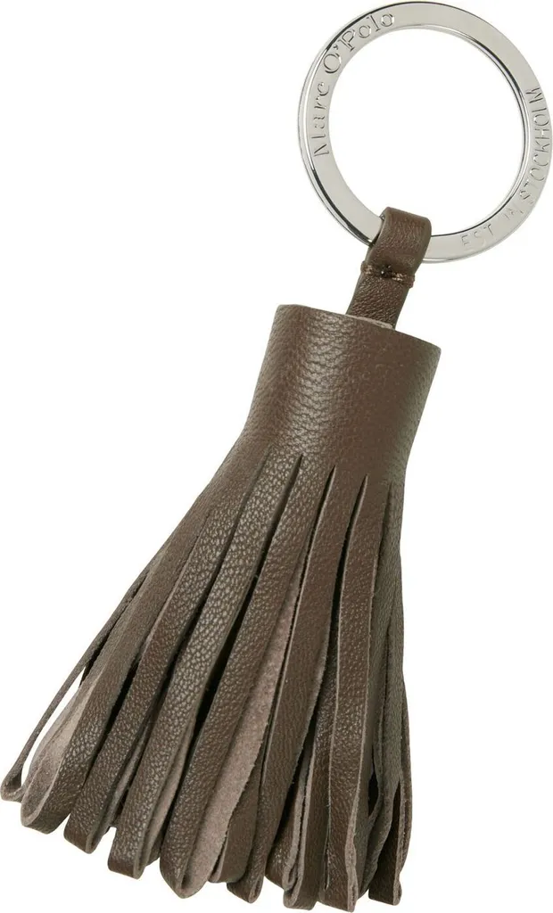Marc O'Polo Elsa Portachiavi Robusto in Pelle Marrone Scuro Walnut
