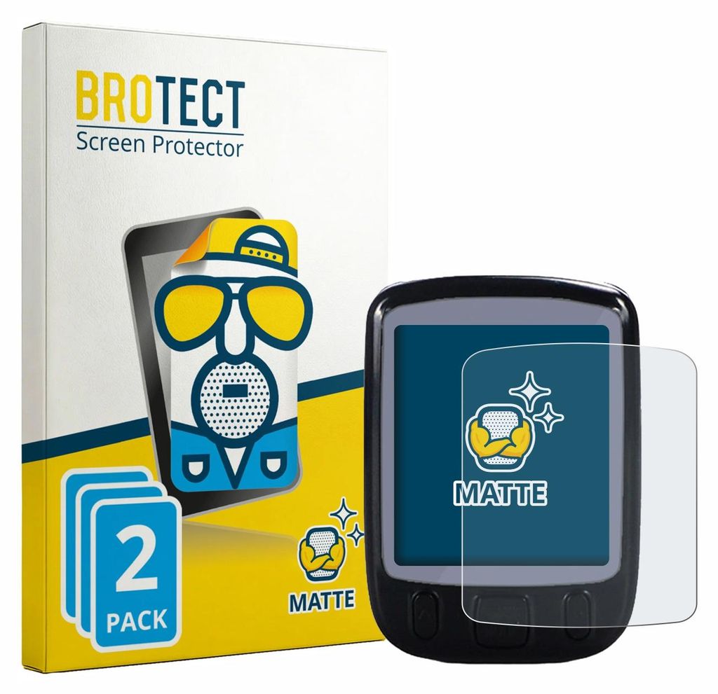 2x BROTECT Schutzfolie für Fravsiu Bike Computer Displayschutz Displayschutzfolie Folie Matt Entspiegelungsfolie