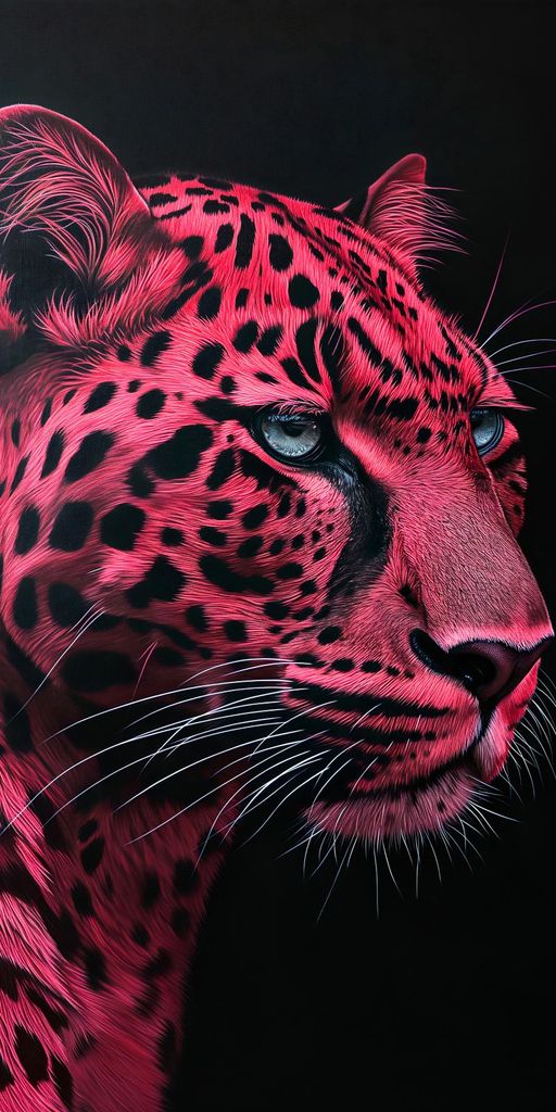 Plakat 50x100cm Scharlachroter Jaguar