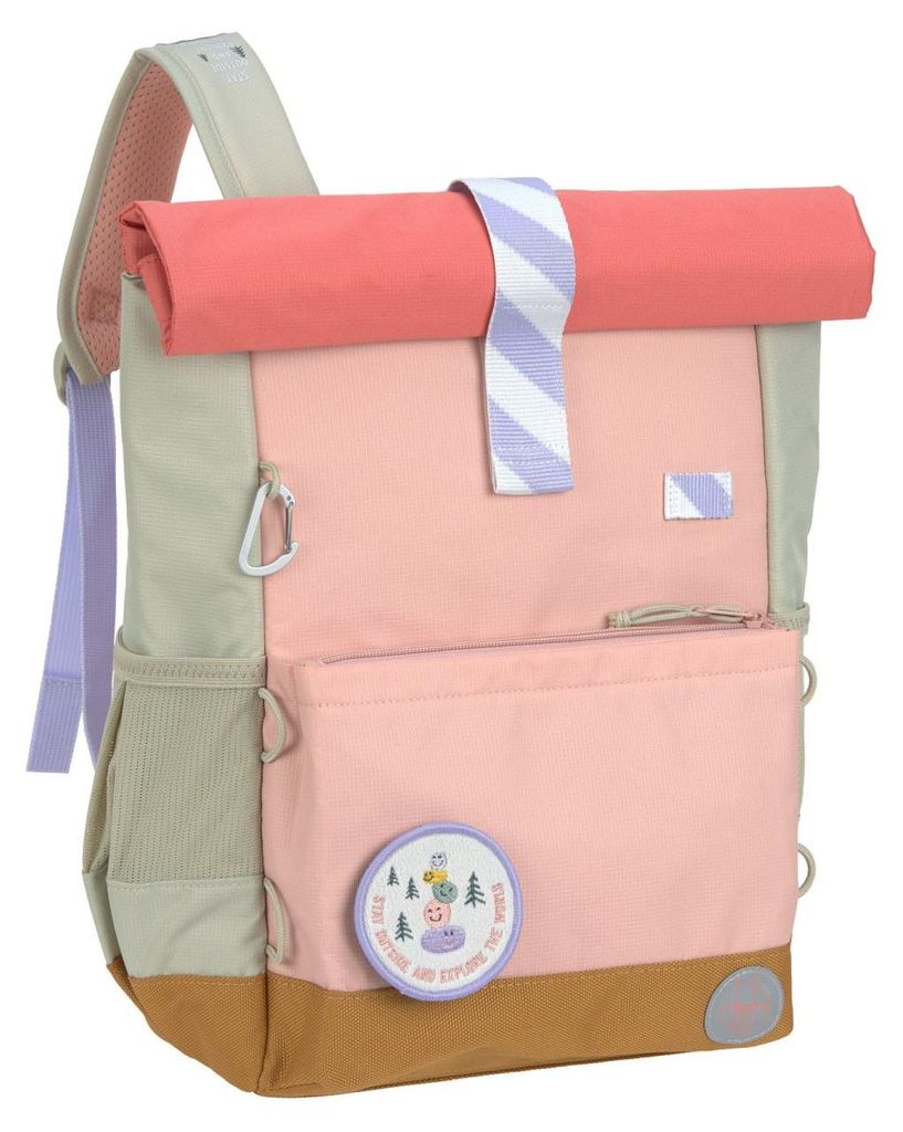 Lässig Kinderrucksack - Medium Rolltop Backpack Sunny Explorer Rosa Pink