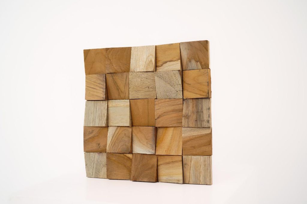 Teakea - Teak plakhout | Rocker | Houtpaneel 30x30x2 Productafbeelding 