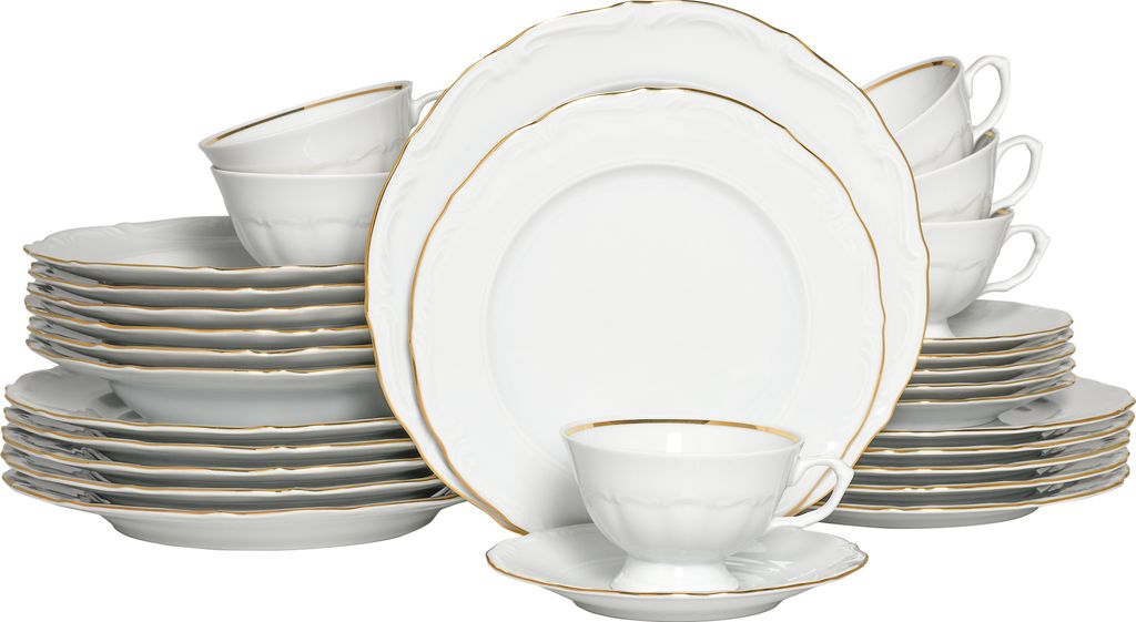 CreaTable, 24320, Maria Theresia Gold, Kombiservice 30-tlg, Produktbild 