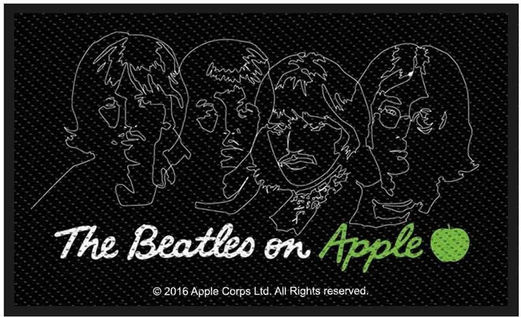 The Beatles - Band - Patch "On Apple", gewebter Stoff RO4892 (Einheitsgröße) (Schwarz)
