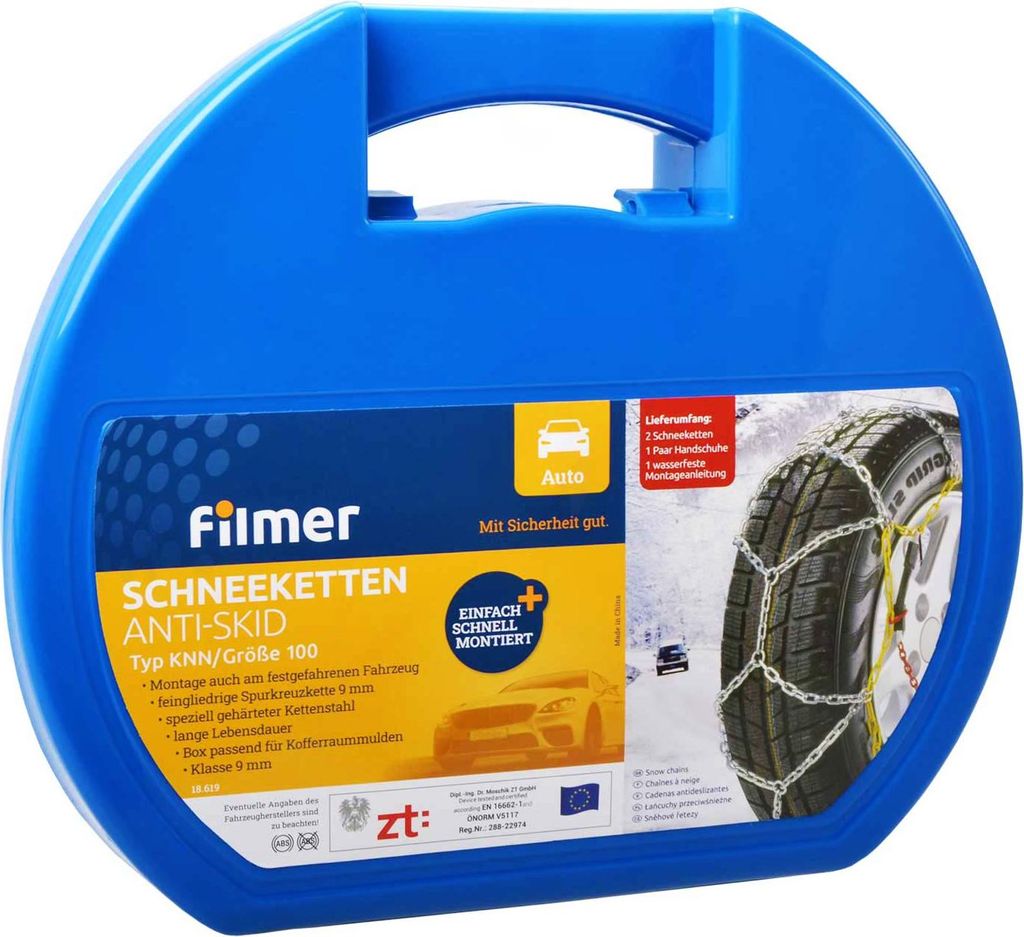 Schneekette Anti-Skid KNN 100 Autozubehör Winterausstattung Filmer 18619