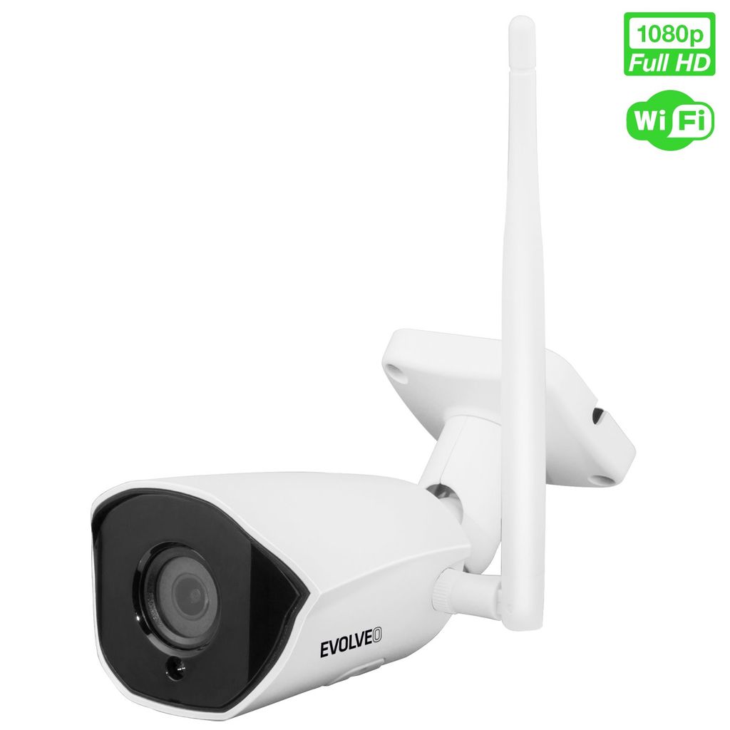 Evolveo WiFI IP Detective WIP 2M SMART, IP-Sicherheitskamera, Draußen, Verkabelt & Kabellos, Extern, Decke/Wand, Schwarz, Weiß