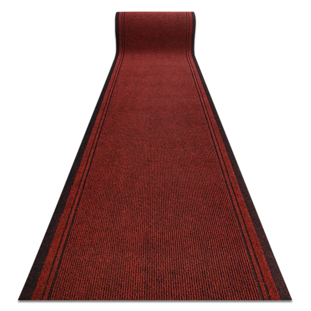 Tapis de couloir MALAGA rouge 3066 - Passage caoutchouté 100x250 cm