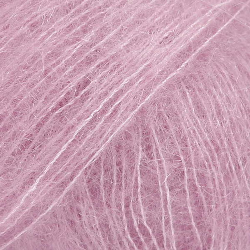 DROPS Kid-Silk Mohairgarn 04 Altrosa 75% Super Kid Mohair Produktbild 