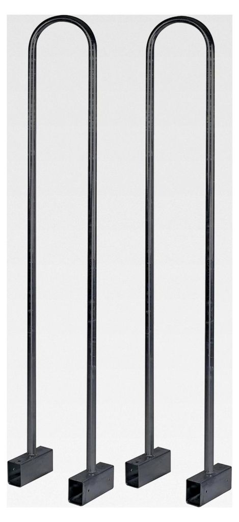 Kaminholzständer aus Metall | schwarz | Regal für Brennholz | Stapelhilfe für Kaminholz | verstellbare Breite | Holzregal für innen und außen