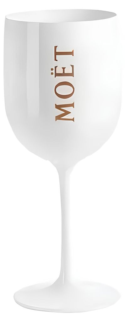 Een glas Moët & Chandon Ibiza 1 st. Witte elegante plastic Productafbeelding 