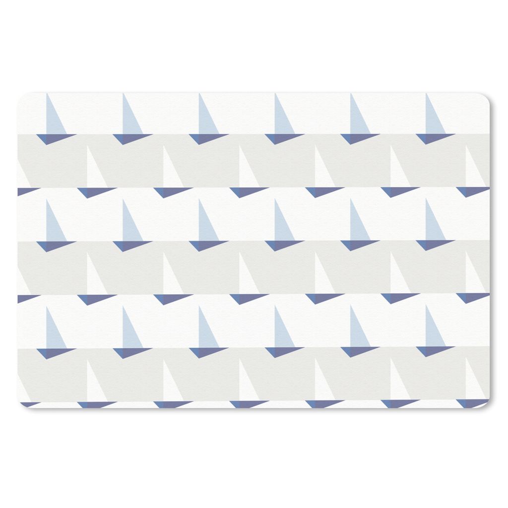MuchoWow Mauspad Mousepad Muster - Boot - Meer 27x18 cm - Mousepads - Maus Mat - Pad - Mausunterlage - Büroartikel - Desk Matten