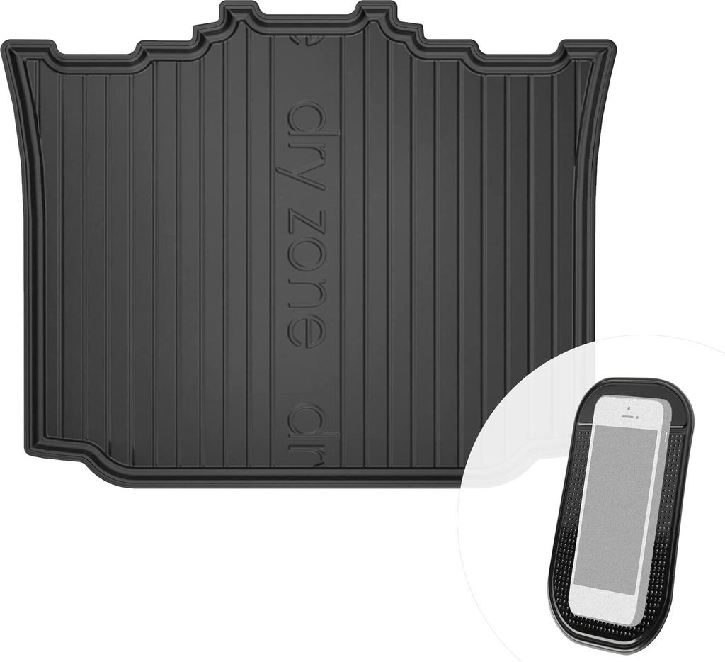 Gummi Kofferraumwanne Kofferraummatte passend für Skoda Roomster 2006-2015